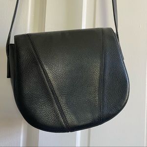 Vince Modern V Small Leather Crossbody Bag